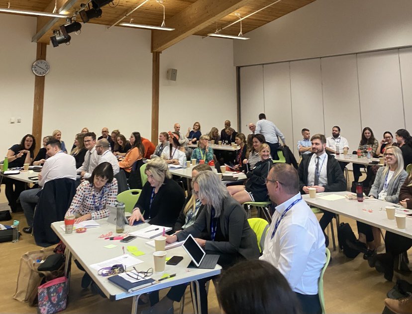 LHTrustLeics's tweet photo. @CastleRockSch teaching staff eagerly awaiting @steverollett as he leads a keynote training session for our secondary schools @TheNewbridgeSch and @CastleRockSch . #curriculumprogression https://t.co/Ppx3Sc8hQR