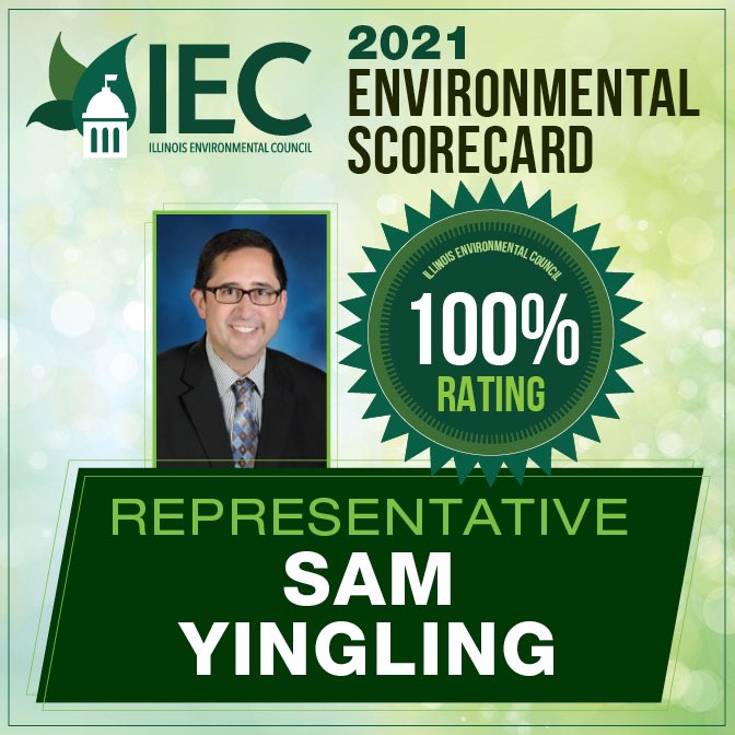 Sam4Rep's tweet image. I’m honored to have received a perfect score from the @ilenviro !  We have made exceptional advancements in the state to combat the climate crisis, protect our natural resources, and improve access to environmental justice!