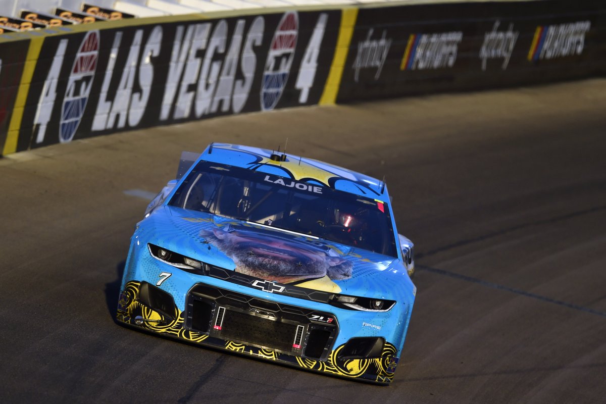 SpireMotorsport's tweet image. Our guys fought hard, all night long!

@CoreyLaJoie | @Justin_Haley_ 

#SouthPoint400