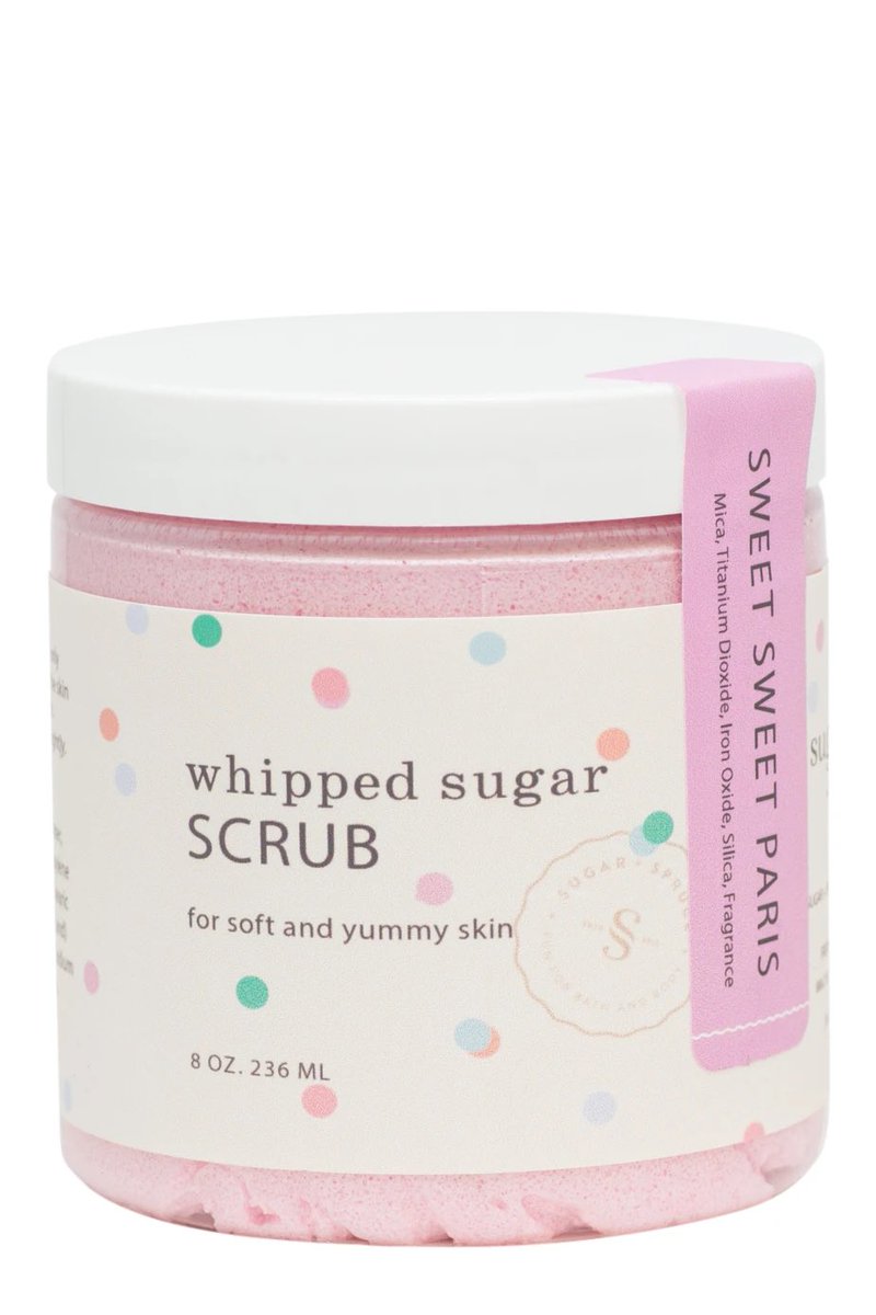 Exfoliation is key to maintain healthy skin and should be part of your daily regimen. Our whipped sugar scrub gently buffs the skin leaving you silky soft, moisturized &amp; smelling sweet. Today only, buy any whipped sugar scrub &amp; get one equal-size 50% OFF! sugarandspruce.com/products/whipp…