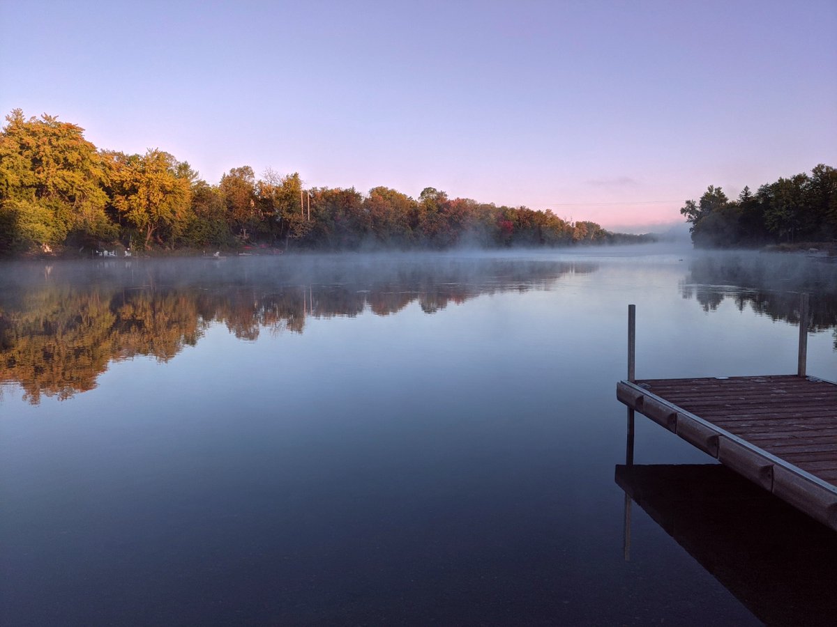 The dock will remain in Metcalfe GeoHeritage Park for a little while longer. Our staff have worked hard to keep the park looking it's best throughout  what has been an extremely busy year in the park.
