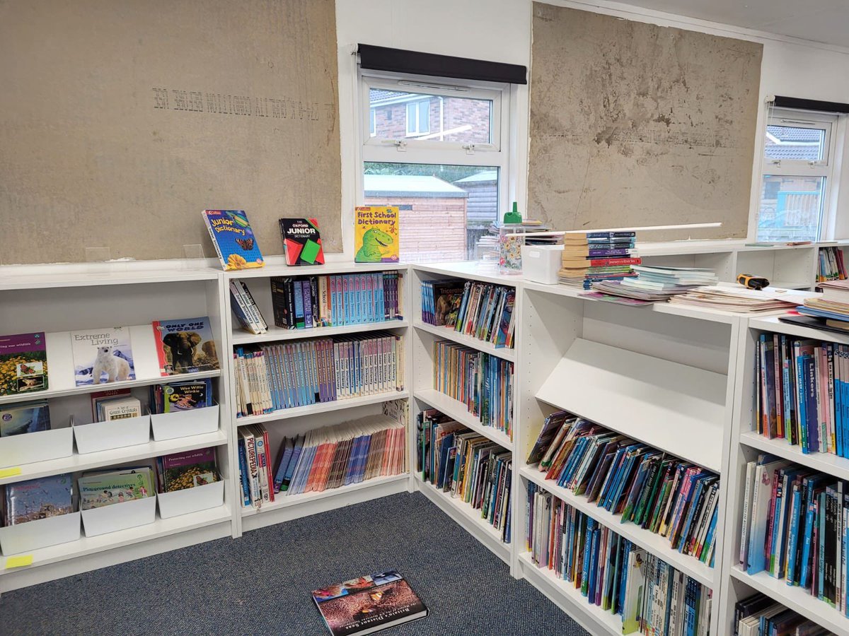 LakesideYork's tweet photo. Our new library is nearing completion! After two fabulous days with tremendous support from @TescoCliftnmoor we’re nearly there. Just displays left to do! We are so grateful #tesco #communitysupport https://t.co/Z1DE6gSS5h