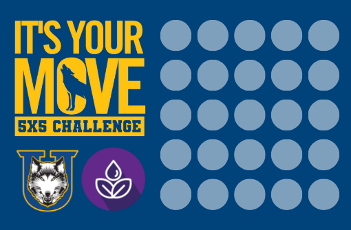 The 5x5 challenge started yesterday! Are you participating? It's not too late to sign up - all you have to do is exercise 5x a week for 5 weeks!

Use this image to track your progress, and tag us in your post if you're sharing.

Fore more details, visit: ow.ly/3qJA50Gia4Q