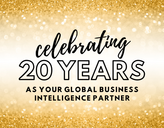 Proud to be your global business intelligence partner for 20 years! We look forward to providing you with actionable intelligence for many more years to come. Check out our story: buff.ly/3CSoylp 

#20anniversary #majormilestone #neverguess