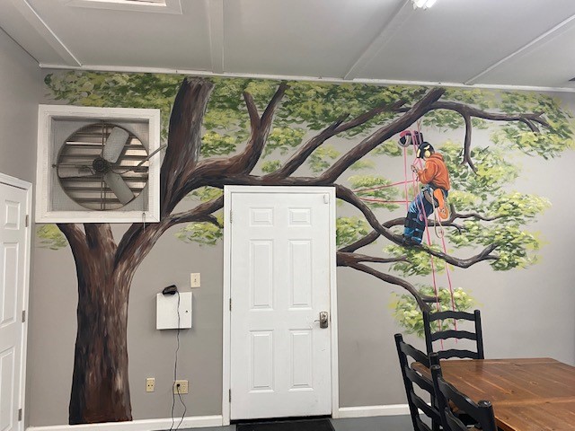 BranchOutATL's tweet photo. We recently gave one of our buildings a makeover! We had the amazing TJ Artworks paint these fun murals for us over at the Orchard. We love that the murals are based off photos of our team members climbing, and really adds some character to the space. https://t.co/wVx2OzVTH2