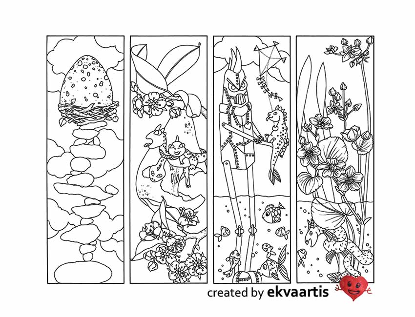 ekvaartis's tweet photo. Dragon Bookmarks to Colour https://t.co/GDslePXotL