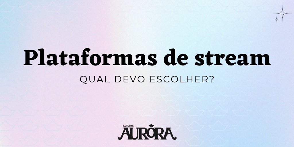 Você já se perguntou se escolheu a plataforma de stream ideal para os seus objetivos?

Nós batemos um papo com a <a href="/LilaHime/">Lila ✨</a>, uma streamer experiente nas mais diversas plataformas de stream, para te ajudar a escolher a perfeita para você! 💖

Acesse: sakurasaurora.com.br/plataforma-de-…