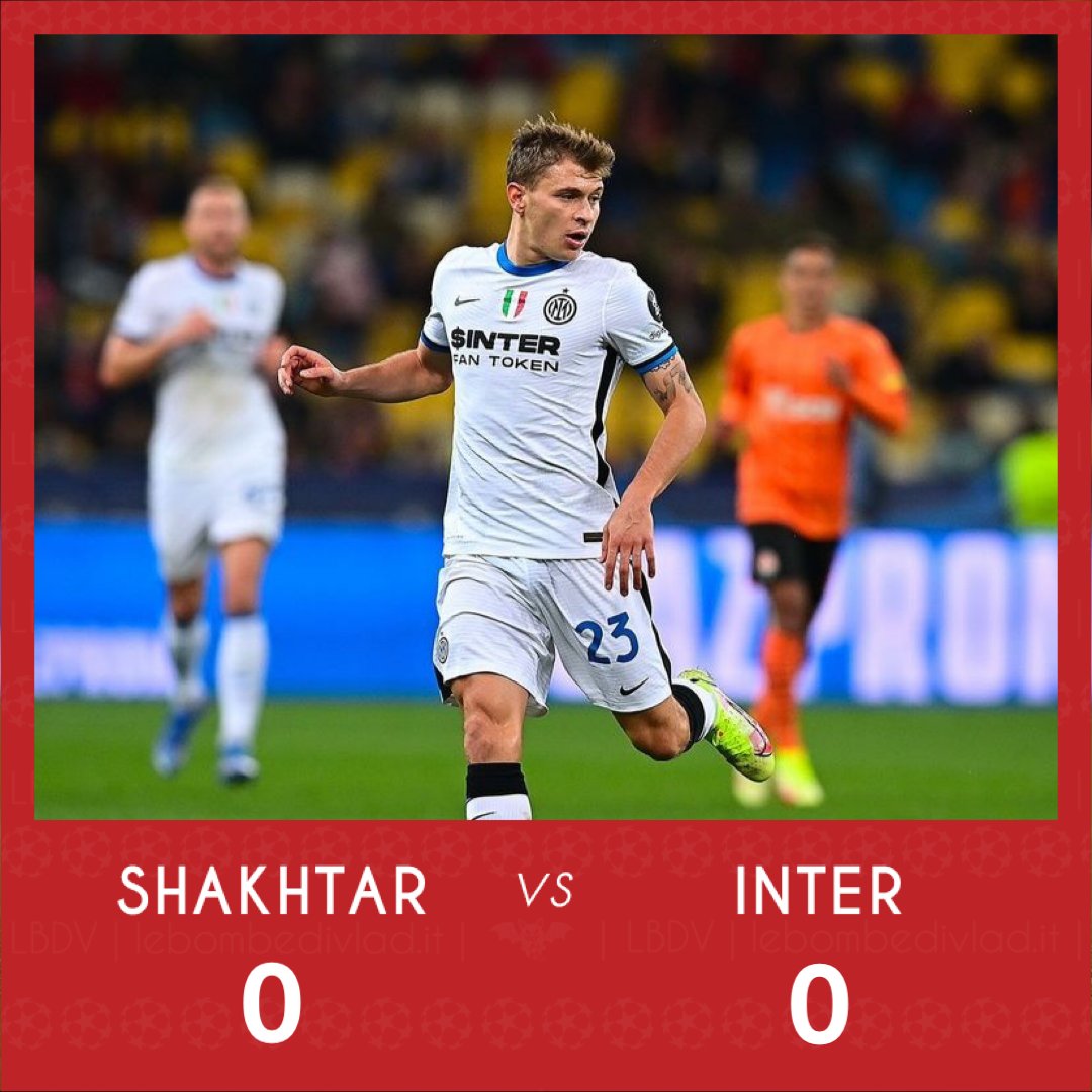 LeBombeDiVlad's tweet photo. 🔷 #UCL | #INT 0-0 #SHK
—
È ancora 0-0 tra #Inter e #ShakhtarDonetsk: non è bastato il forcing finale limitato da #Pyatov su #Correa prima e su #deVrij poi.
#LBDV #LeBombeDiVlad #SHKINT https://t.co/Gu8Mg10OeH