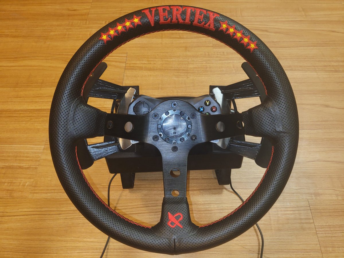 3DPrintingNoob's tweet photo. Finally have these paddle shifter extensions 100% perfect.  Next up is a CF wrap!!  Yahoo! #3Dprinted #simracing https://t.co/wpm4koUcb4