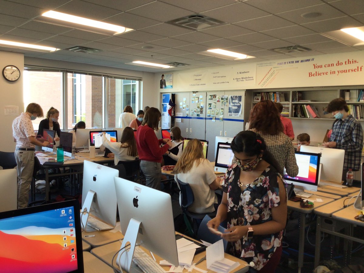 WayzataCompass's tweet photo. Graphic Communications students learn about human-centered design today! #projectbasedlearning #humancentereddesign #startwithempathy https://t.co/vlNg3jLVoU