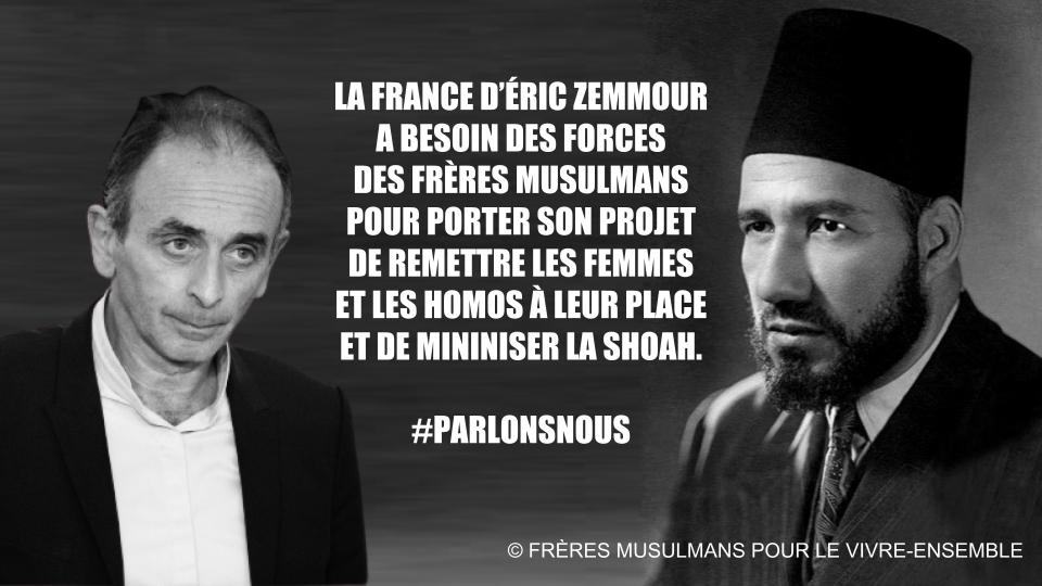 Le_CFMVE's tweet photo. Alors que l'hypothèse d'une candidature #Zemmour séduit de plus en plus, le Collectif des Frères Musulmans pour le Vivre-ensemble affirme qu'il pourrait faire encore beaucoup mieux en levant quelques malheureux malentendus.
#FQSP #BFF #Zemmouristan https://t.co/Ui91OKuwOi