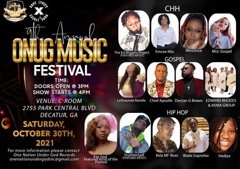 OneNationRadio1's tweet image. 9th Annual ONUG Music Festival 
(Performance Flyer)

All Genres of Music on 1 Stage
(R&amp;amp;B, Gospel, Comedy, etc.)

Get Your Tickets Here: ($10)
eventbrite.com/e/9th-annual-o…

For more information:
onenationundergodinc@gmail.com
#onenationservices #9thAnnualONUGmusicfest #allgenres