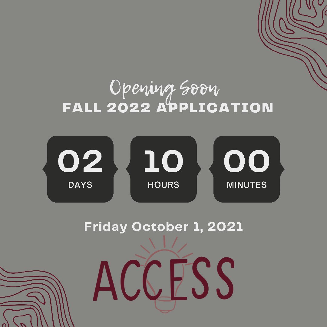 MSSTATEACCESS's tweet photo. Don’t forget the link to our Fall 2022 application goes live THIS Friday! The application will close on December 1st! #hailstate #msuaccess 

https://t.co/vx9SpJuq8Q https://t.co/sL9RRlCv7K
