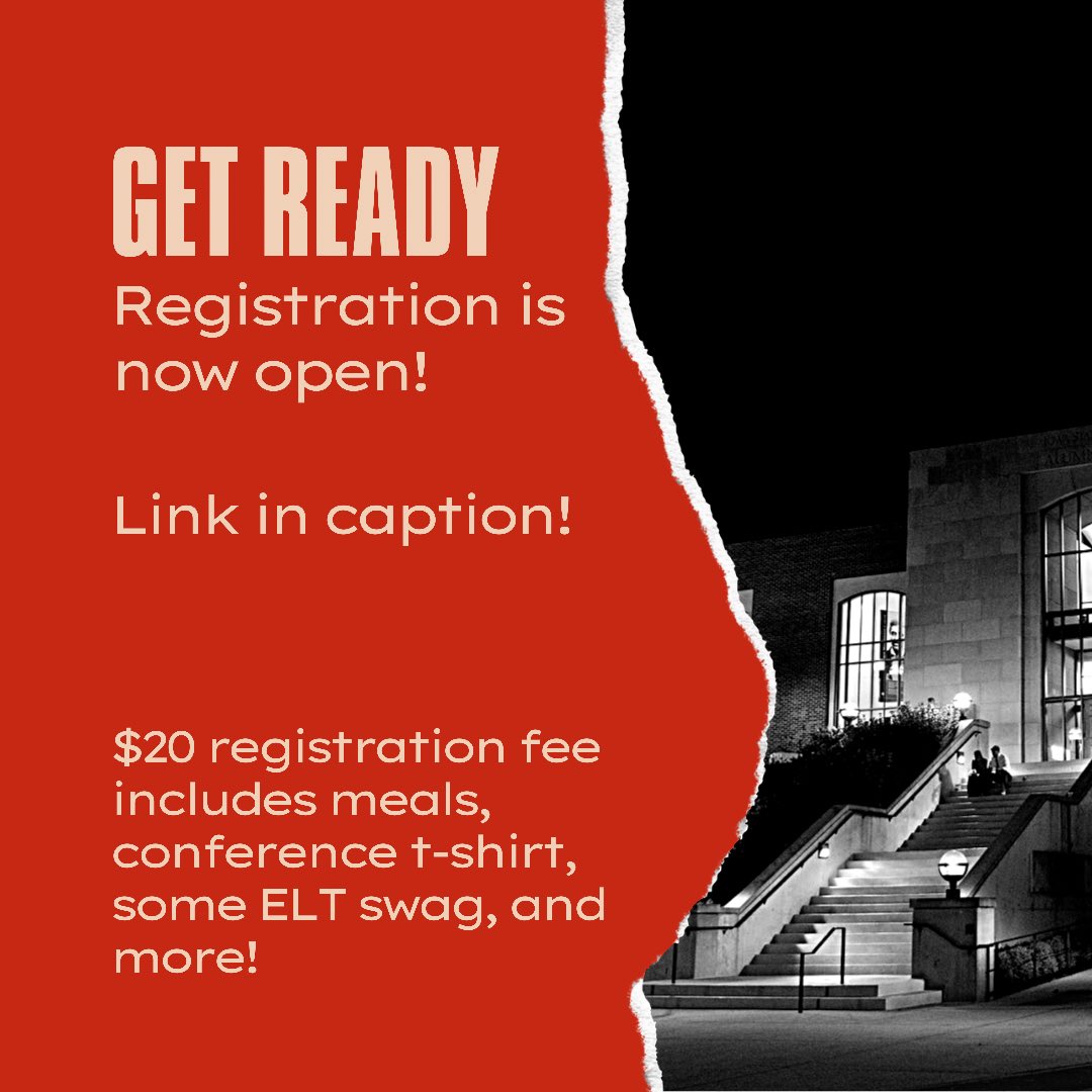 Link to register: bit.ly/ELT17700

Registration is open!! We are excited to invite all engineering students to register for the conference, right now! Like right now!! Do it!