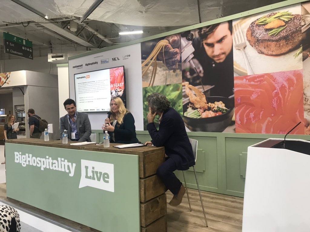 Really enjoyed today’s panel talk with <a href="/DigitalBlonde/">Karen Fewell</a> and James Bulmer about immersive dining experiences at the <a href="/RestaurantShow/">The Restaurant Show</a> ☺️

#TRS2021 #food #TuesdayFeeling