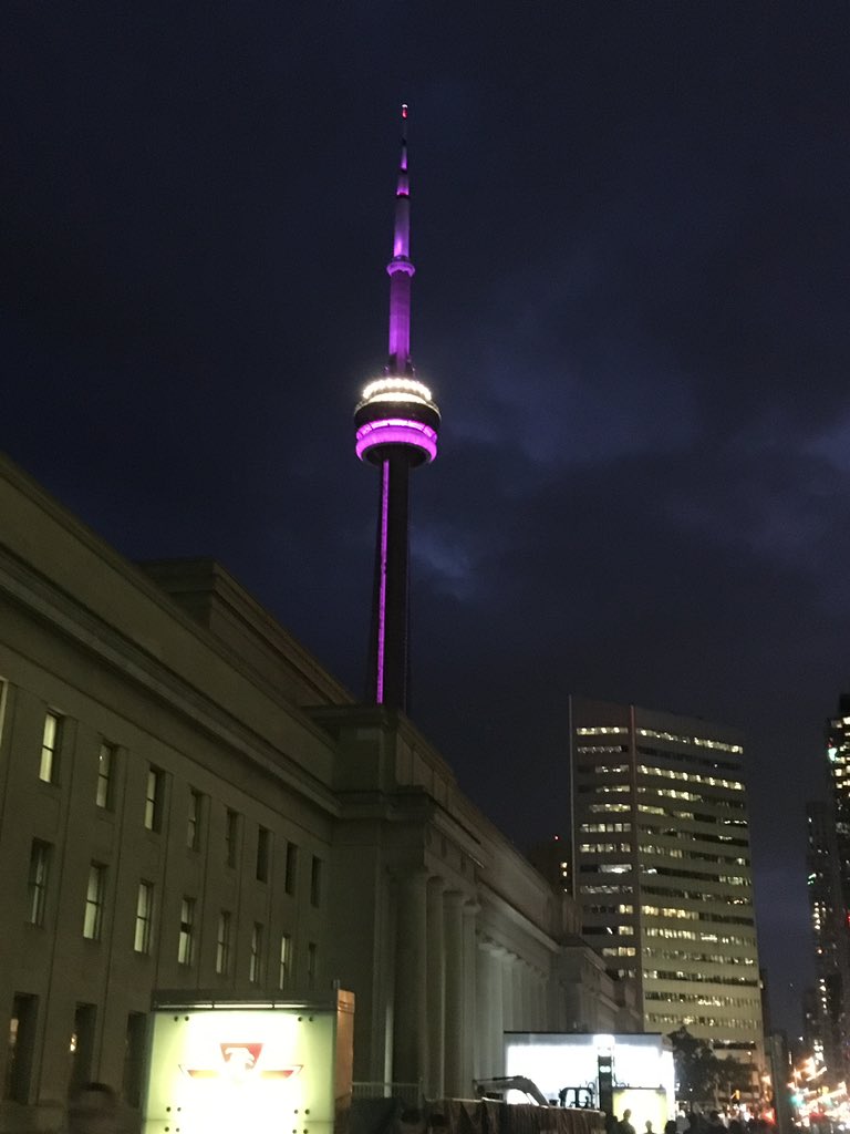 Tomorrow night (Wed. Sept. 29), both the <a href="/TourCNTower/">CN Tower / Tour CN</a> and the #TorontoSign will be lit purple for #RowansLawDay. Wear purple tomorrow to help raise awareness about #concussion! #HitStopSit <a href="/Sunnybrook/">Sunnybrook Health Sciences Centre</a> <a href="/HBKidsHospital/">Holland Bloorview</a> <a href="/parachutecanada/">Parachute</a> <a href="/88EricLindros/">Eric Lindros</a> <a href="/Rowans_Dad/">Gordon S</a> <a href="/PaulHunter11/">Paul Hunter</a>