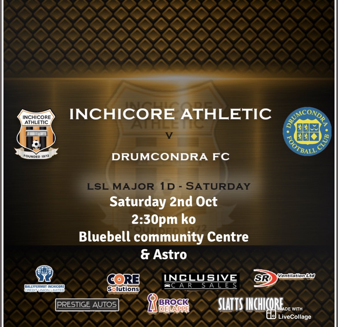 Both of our senior teams are back in action this weekend. Friday night we take on @usher_celtic_seniors in bluebell 8pm ko. On Saturday we take on @drumcondraafc in bluebell at 2:30pm ko. Best of luck to both teams. #seniors #inchicore #supportlocal #lsllivescore <a href="/LSLLeague/">Leinster Senior League</a>