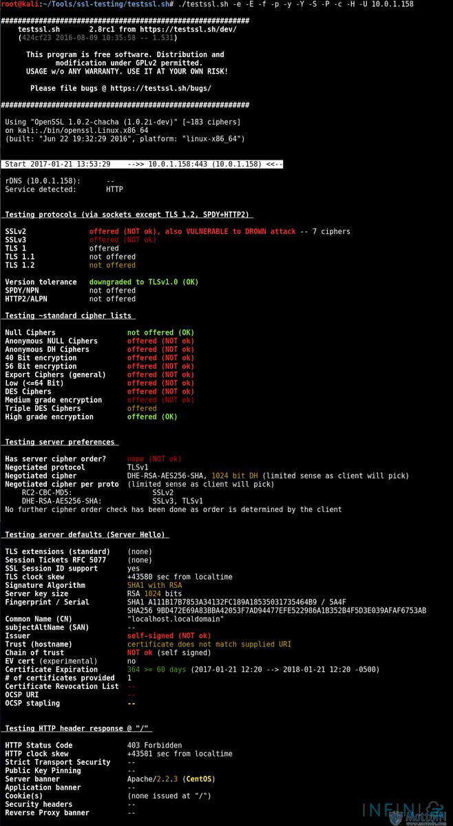 infosec_90's tweet photo. #أمن_المعلومات
اداءة  testssl 

من اهم الادوات لمختبري الاختراق 
لتقييم نقاط الضعف في شهادات ssl
بشكل متقدم 

خصوصا في المنشآت التي لديها
عدد مستخدمين كبير وقد يتعرضون
لهذه الهجمات عند استخدام شبكات عامة

موقع الاداءة
https://t.co/CMLuMHHaDX

موقع online
https://t.co/NKNBKChrae https://t.co/LvZxNo0G93