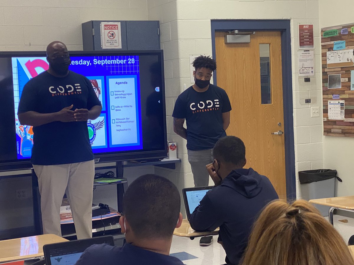 Busy day in IT Academy today!  #Quizlet for the sophomores- create the code for juniors.  <a href="/CodeDifferently/">Code Differently</a> for juniors and seniors and finally Gaming Club!  #NCCVTWorks  #studentsarewhy <a href="/HawksSG/">SG StudentActivities</a>  <a href="/fhansonic/">Frank Hanson</a> @chadedaddy @NCCVoTech