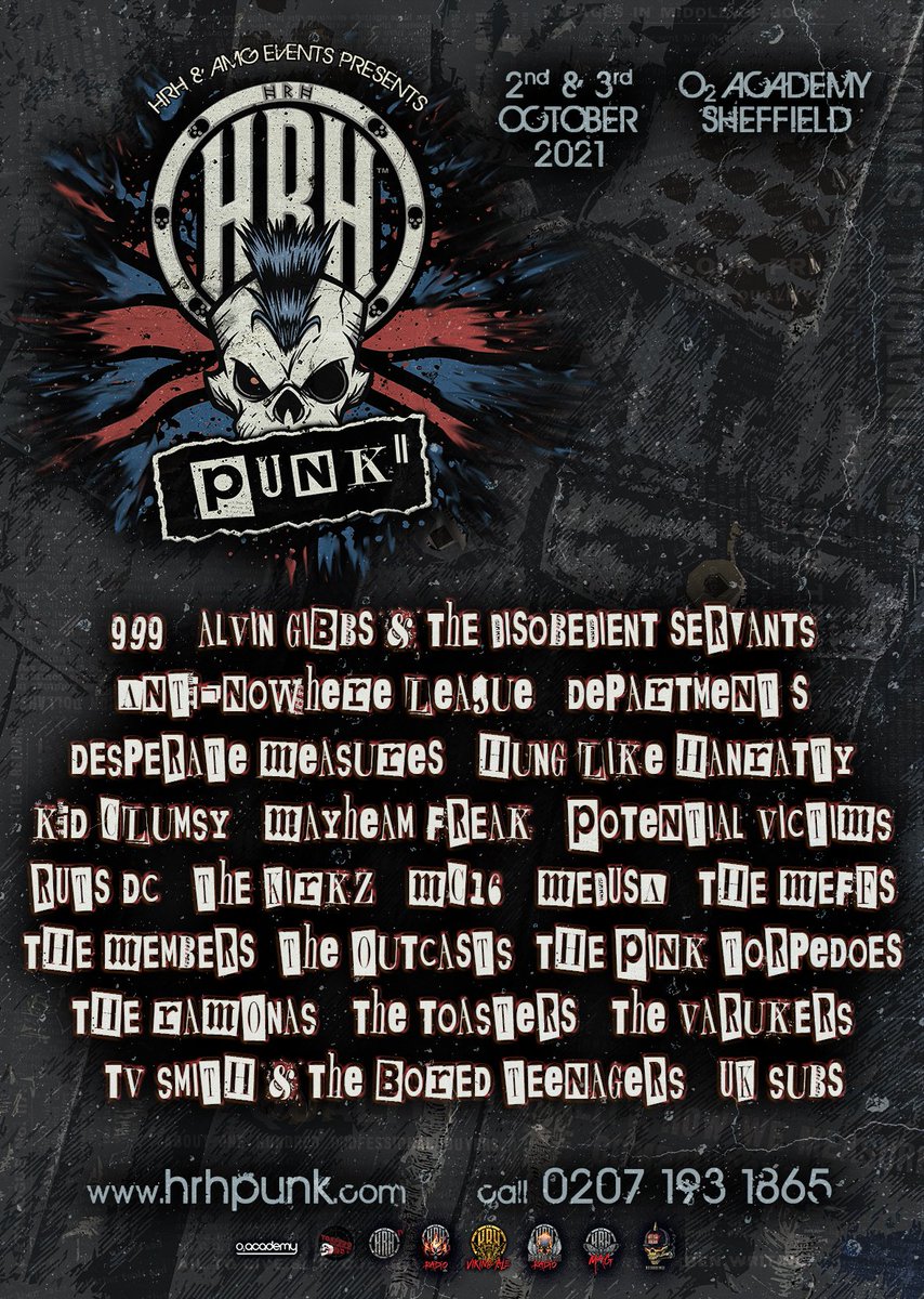 Medusa will be playing on the main stage at the Hard Rock Hell Punk Festival at Sheffield's O2 Academy on Saturday 2nd October at 1.50pm! Be sure to come down early to witness Medusa's set and be part of what will be a stellar event!