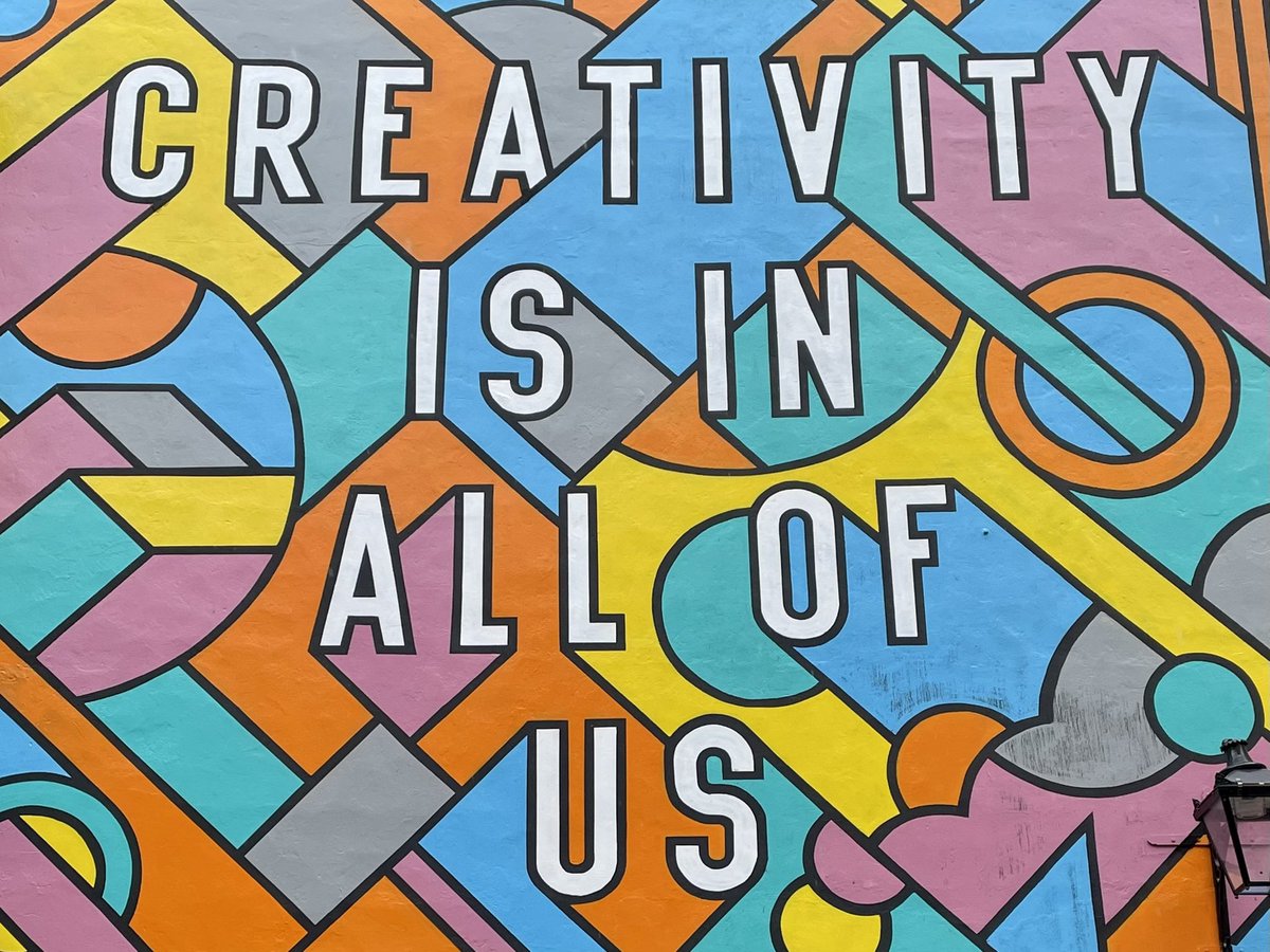 Spotted this whilst wandering around London today. Felt very appropriate when I’ve been talking about the 6 week regaining creativity experiment that I ran on myself during the summer. #creativity