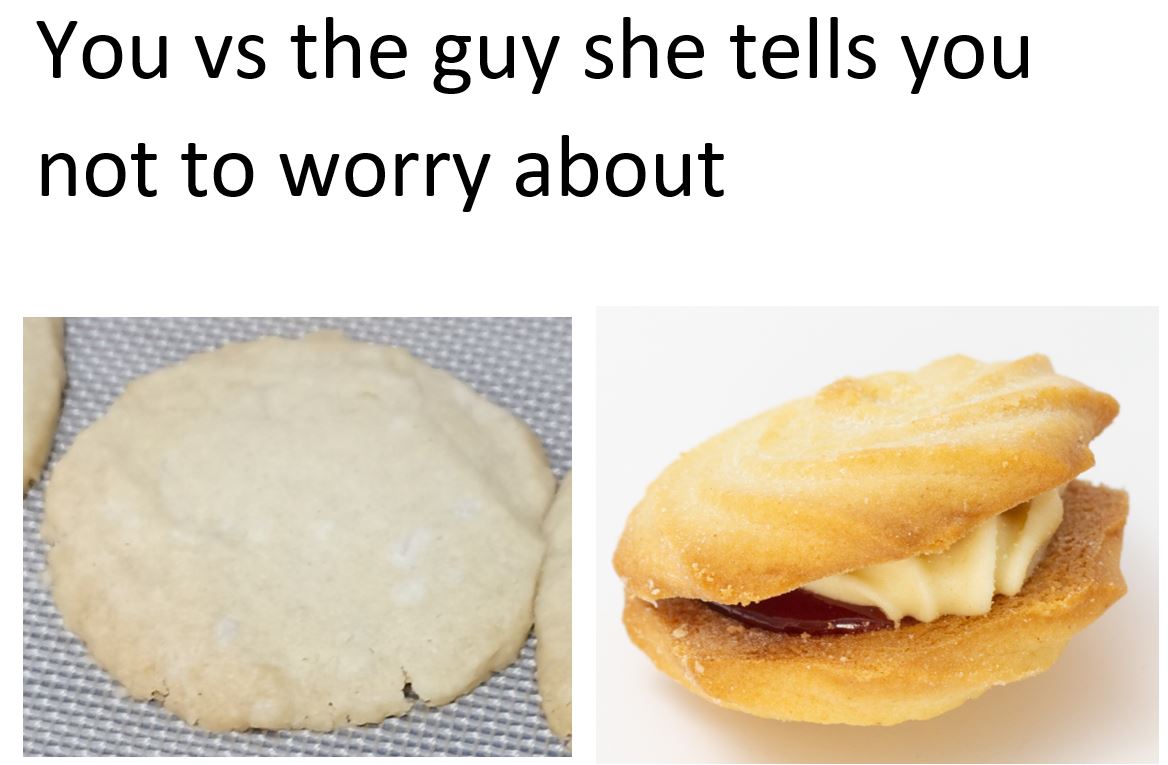 MrMullan2's tweet photo. Wanted to bake some Vienese Whirls for #GBBO, didn't go very well but made a meme to celebrate https://t.co/GwGCbDyA5M