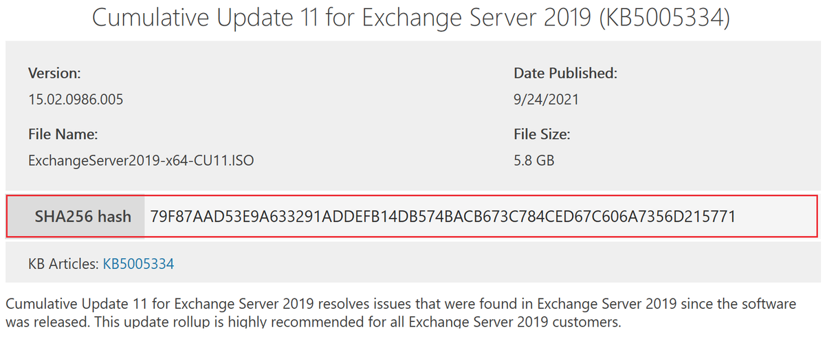 WZorNET's tweet photo. 🎯Download Cumulative Update 11 (#CU11) for Exchange Server 2019 (#KB5005334)👉 https://t.co/HzHec5wAcM
📌Cumulative Update 10 for Exchange Server 2019 (#KB5005334) package can be used to run a NEW installation of Exchange Server 2019 or to UPGRADE an existing installation❗️ https://t.co/yPRNEdUxz9