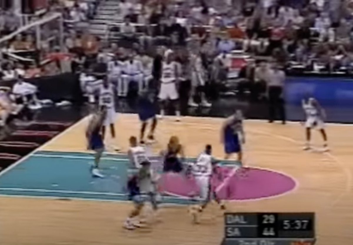MikePradaNBA's tweet photo. NBA spacing, 2001-present https://t.co/ZCHAmmNhHn