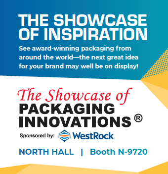 packexposhow's tweet photo. The Packaging Innovation Awards brought to you by @WestRock, will be announced at 3:00 pm at the Showcase of Packaging Innovations, (Booth N-9720 in the North Hall) #PELV #PACKEXPOLasVegas https://t.co/VPnp1QXP37