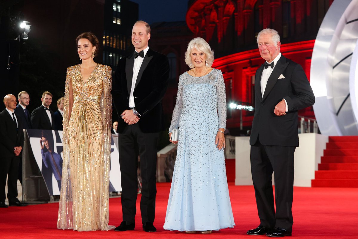 KensingtonRoyal's tweet photo. Wonderful to see @007 back on our big screens! 🎬

No Time To Die is the 25th Bond film and Daniel Craig’s last after 15 years in the role.

It showcases the inspirational work of actors, musicians, directors, cinematographers and all those involved in making the film so special. https://t.co/vZJ4s0NMId
