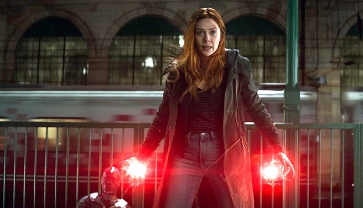 michaelp93's tweet photo. Seeing Wanda Maximoff/Scarlet Witch trending every couple of days/weeks is quickly becoming one of my favorite things about Twitter. 

Though I’d expect nothing less from the strongest Avenger. 🤷‍♂️ 💪 https://t.co/ZxtSOaWBkM