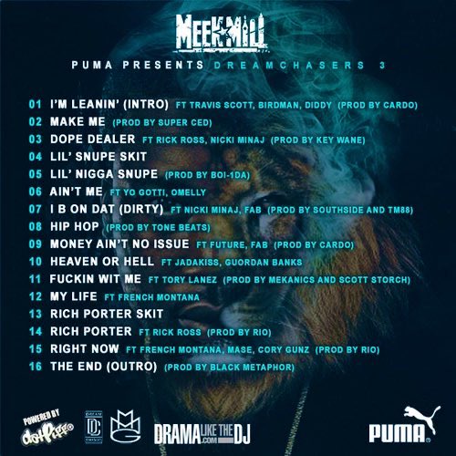 XXL's tweet photo. ⬇️ TODAY IN HIP-HOP ⬇️

2013: Meek Mill drops his Dreamchasers 3 mixtape 

What’s the best Dreamchasers project? https://t.co/iDBZwFoTvs