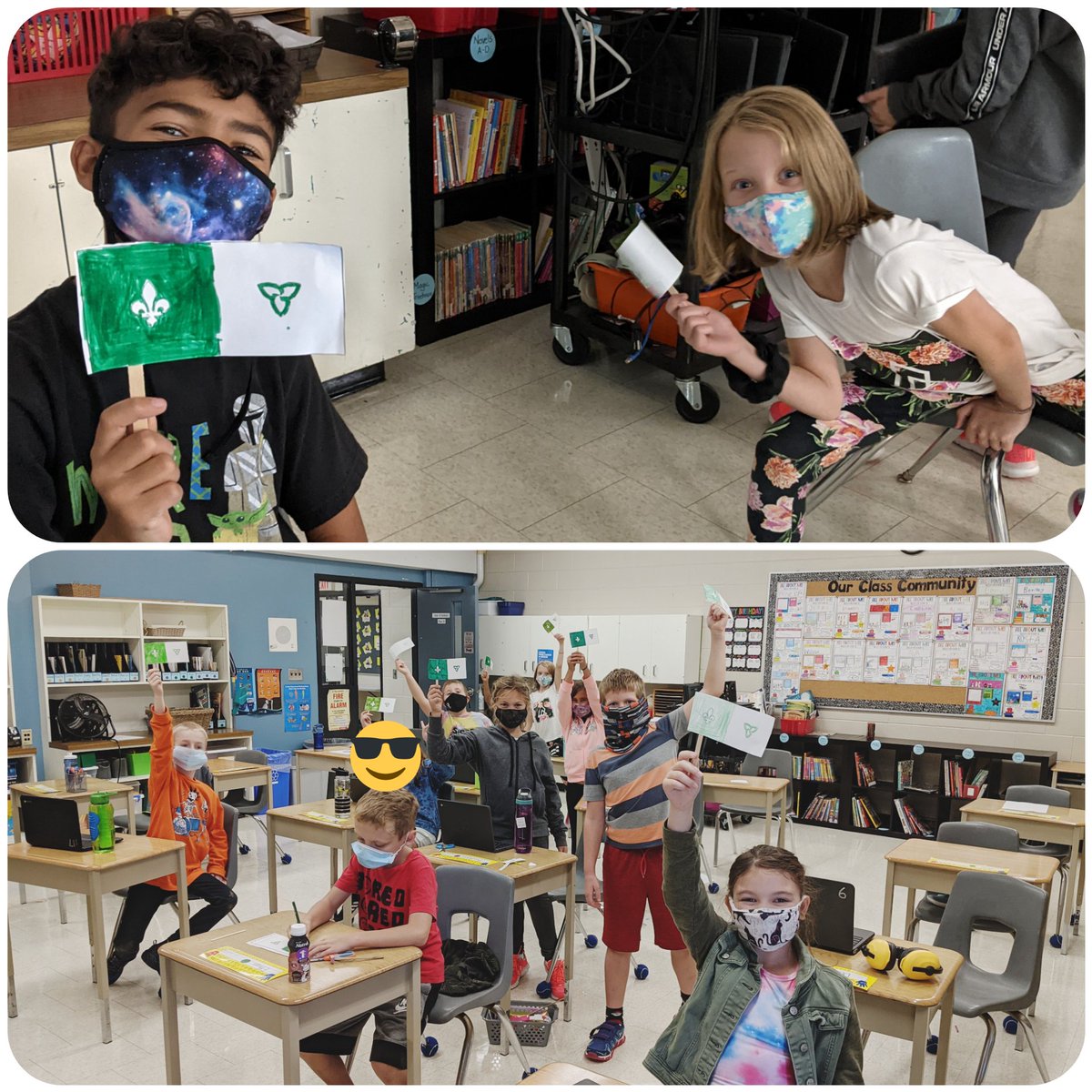 Yippee! Nous avons célébré Franco-Ontarien vendredi passé en 4ième année ~ We celebrated Franco-Ontarien last Friday in Grade 4! <a href="/merritt_ps/">WilliamHamiltonMerrittPS</a> <a href="/dsbn/">District School Board of Niagara</a>