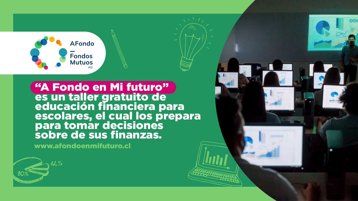 Nuestro taller "A fondo en Mi futuro" busca que escolares obtengan conocimientos y herramientas financieras para mejorar sus finanzas personales y que tomen mejores decisiones a futuro. Motiva e inscribe a tus hij@s en A Fondo en Mi Fututo 👉 bit.ly/3CCQeL1