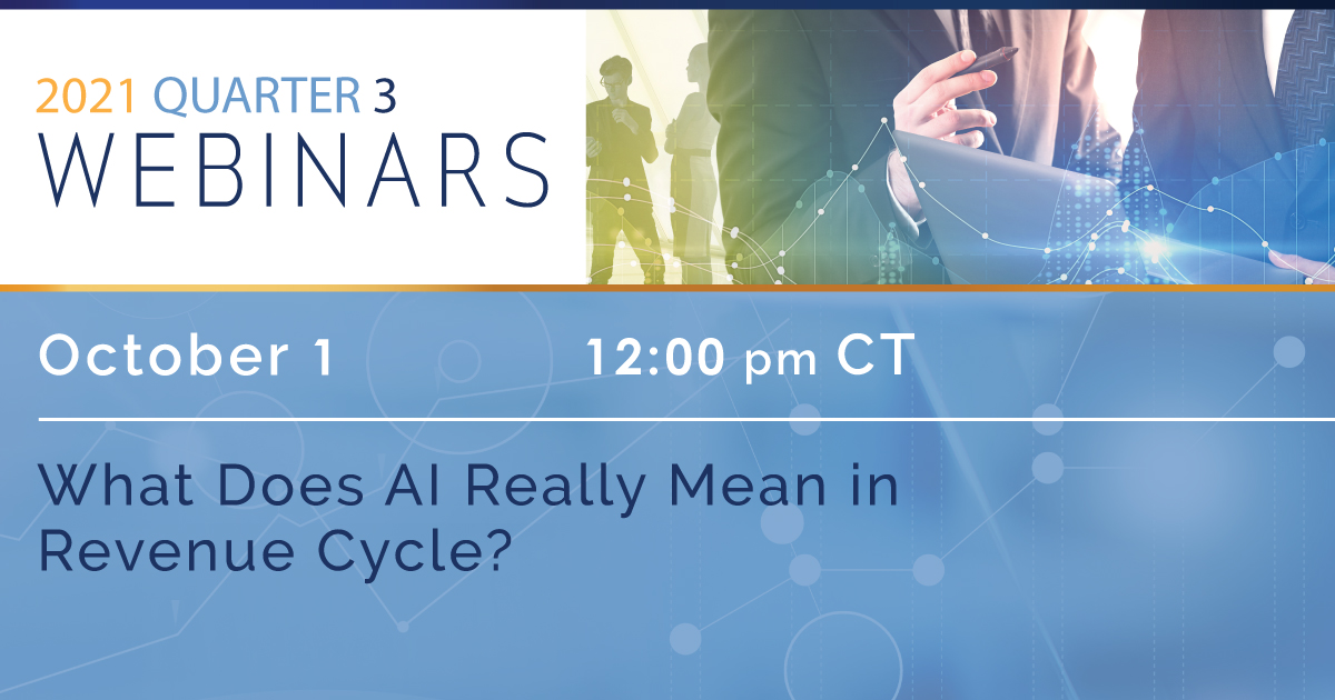 GAFFEYHealth's tweet photo. Register for Friday's webinar "What Does AI Really Mean In Revenue Cycle?": https://t.co/p3H2ffcgYQ

#healthcarewebinar #webinar #revenuecyclemanagement #revenuecycle #hospitalrevenue #healthcarerevenue #healthcarebestpractice https://t.co/PCXc7O9QmJ