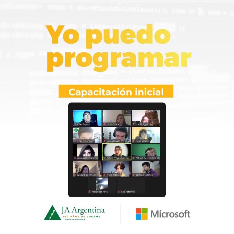 juniorenarg's tweet photo. ¡Hoy tuvimos la capacitación inicial de #YoPuedoProgramar 👩🏻💻👨🏼💻!
Es una gran oportunidad para desarrollar habilidades que nos sirven para el presente y el futuro🤳🏻
Si querés más info 👉https://t.co/6yU7OGdyVK
#Microsoft #Tecnología #SomosJA https://t.co/6iN4c124a7