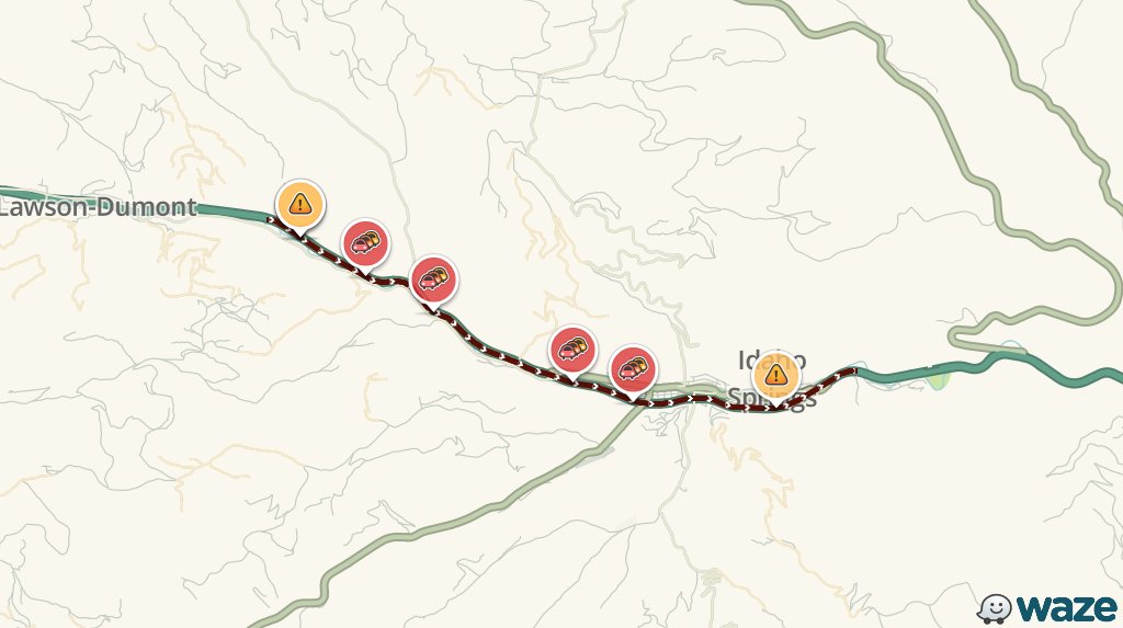 WazeTrafficDen's tweet photo. UPDATE: I-70 E still jammed. Will add 20m to your drive #DENTraffic https://t.co/1irVycZw04 https://t.co/MbyyjVgkQF