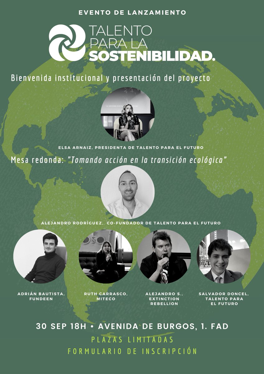 talentofuturo_'s tweet image. ¿Aún no tienes tu entrada?

Te esperamos este jueves 30, a las 18h en la sede @FadJuventud para inaugurar #TalentoparalaSostenibilidad. 

Contaremos con @rutenca , @alejandrosacris, Adrián Bautista (@fundeenES) y @MsDoncel. 

👉forms.gle/CPLMXrwD8R5BRX…