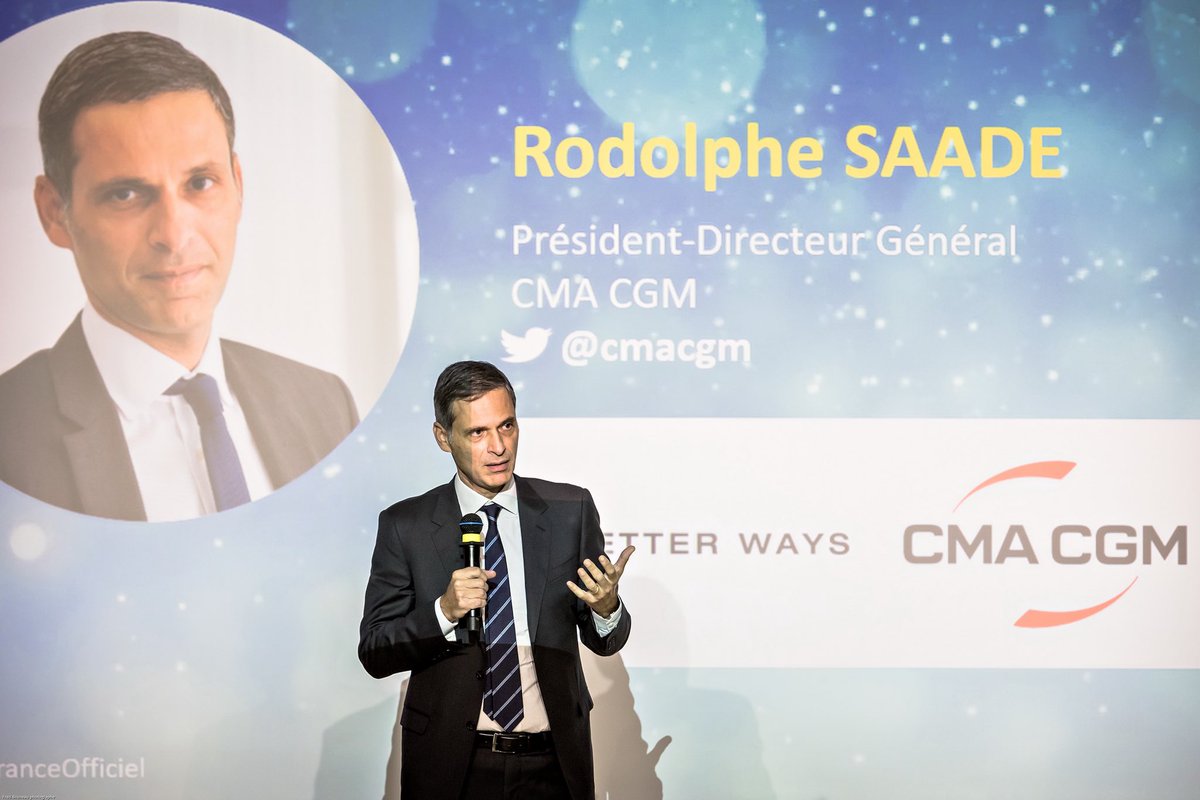CmaCgm_France's tweet photo. Notre PDG @RodolpheSaade vient de recevoir le Prix de l’Entrepreneur de l’Année Sud-Est, décerné par @EYFrance.

Il met en avant le rôle central que joue @cmacgm dans les échanges mondiaux et notamment pour le dynamisme et l'attractivité du territoire d'Aix-Marseille.

#EOYFR https://t.co/LXL4q9HzbG