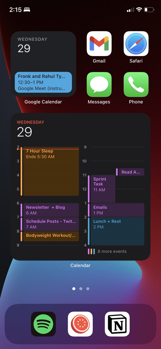 rahultyagico's tweet image. If it matters, Here’s the first screen.

#ReduceTheClutter #Minimalism
#iOS15