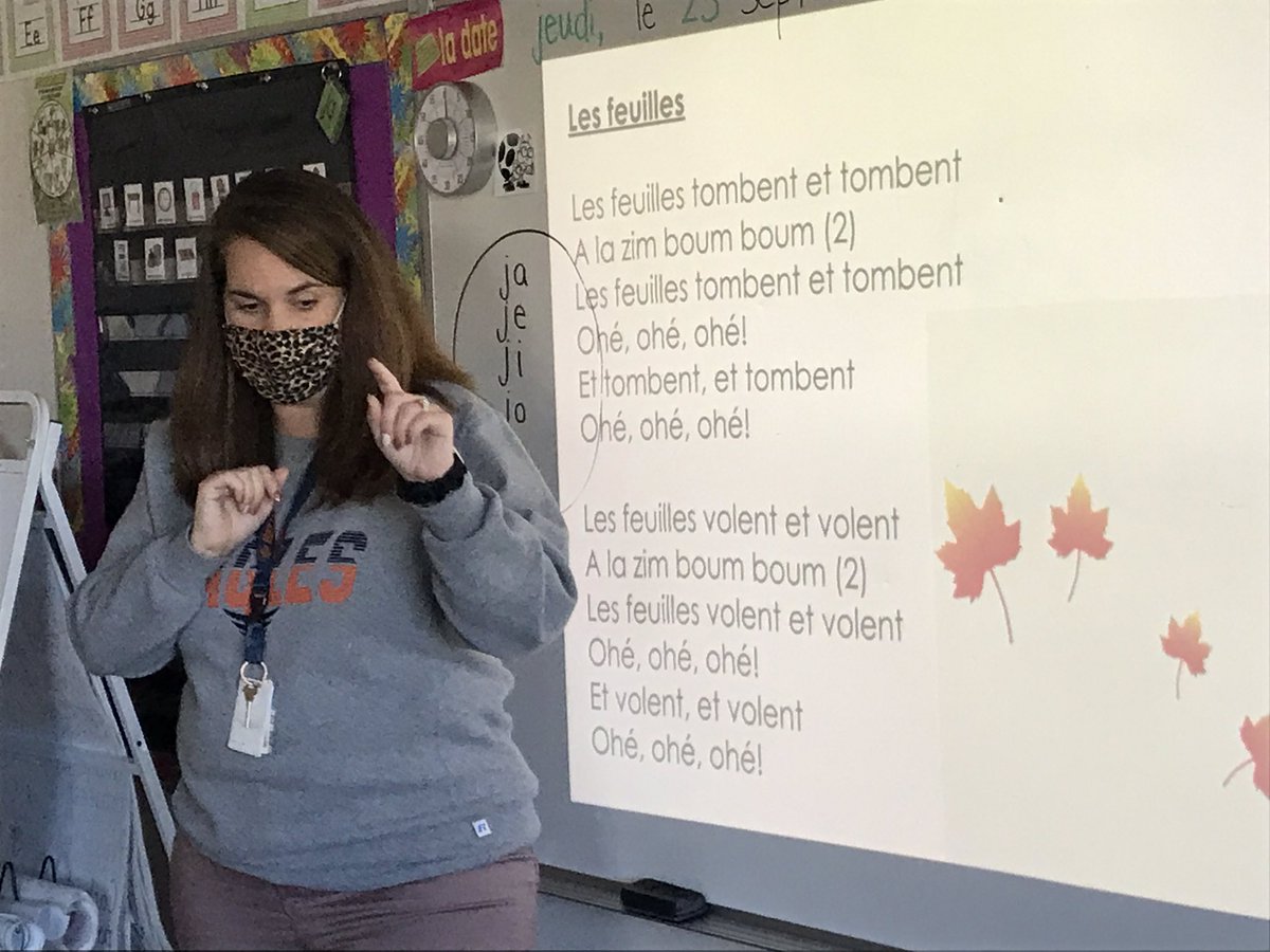 First up, meet Mme Rioux! Seen here doing what she does best…singing in French! Did you know that singing is one of the best ways to learn a new language? <a href="/EastLakeRVS/">East Lake School</a> <a href="/rvsed/">Rocky View Schools</a> #frimm #rvsfi #frenchimmersion