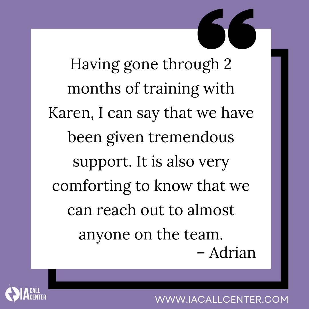 call_ia's tweet image. Why Our Employees love IA Call Center!

For more information, please visit iacallcenter.com.

#family #overflowsupport #customerexperience #virtualcallcenters #iacallcenter #contactcenter #customerservice #productsupport #business #Salesupport #ContactCenterSolutions