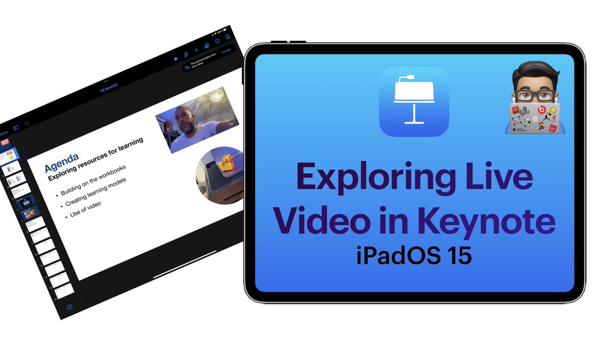 Exploring Live Video in Keynote.  The creative possibilities are huge.

🎬 youtu.be/8wQgFVWz5dk

#AppleEduChat #AppleEDULeaderChat #AppleTeacher