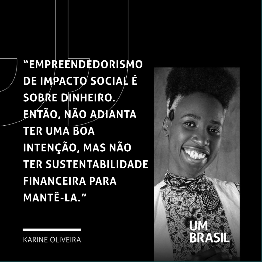 De acordo com Karine Oliveira, CEO e fundadora da <a href="/WakandaEducacao/">Wakanda Educação Empreendedora</a>, quem pretende iniciar um negócio de impacto social deve baixar as expectativas em relação ao alcance do projeto. Confira entrevista em parceira com a <a href="/gobrasa/">BRASA</a>: youtu.be/JiETj1wA8Zs