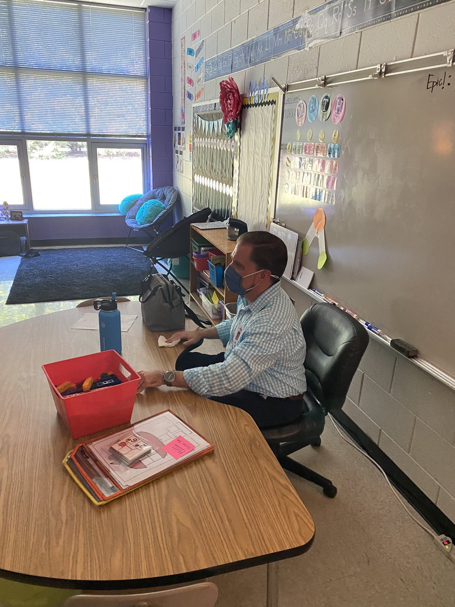 They say it takes a village, boy is that true. Today our first graders were blessed with the Director of Federal Programs, JR Sigmon, and our very own Superintendent <a href="/Mstover23/">Matt Stover</a> as the substitute teachers! Grateful to work in a system that puts children first!! <a href="/catawbaschools/">Catawba Schools</a>