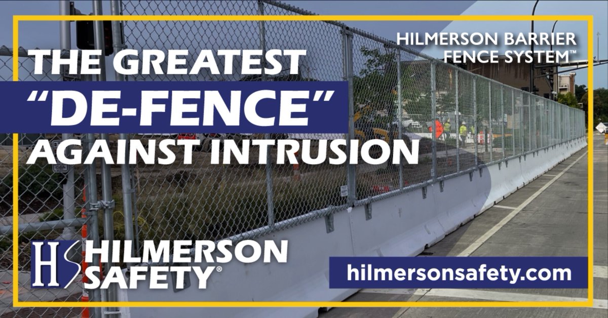 If you own and use concrete barriers for perimeter security on your construction sites, this solution is for you.

952.239.0125
info@hilmersonsafety.com
wu.to/1pXw9C

#constructionfence #barrierfence #perimeterfence #rail #barrier