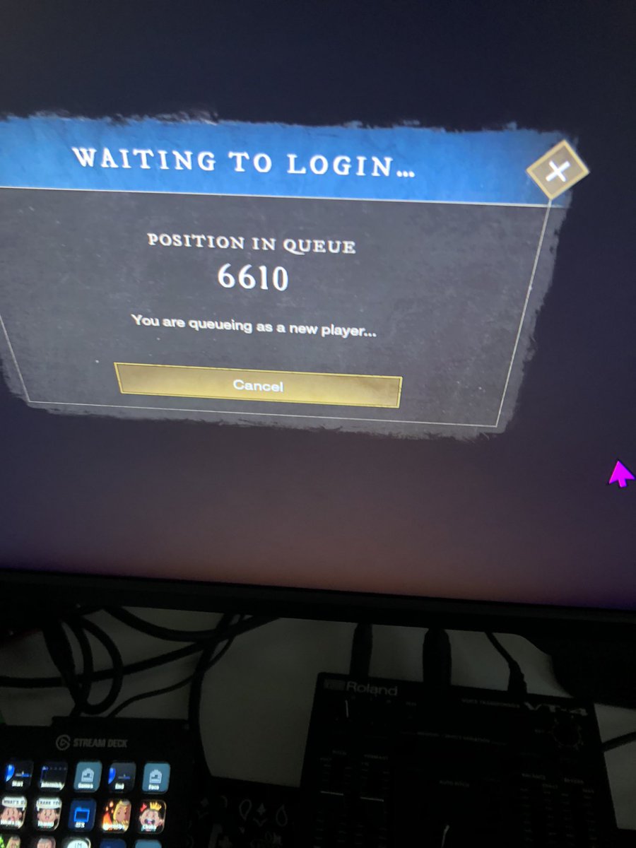 UndoneXP's tweet image. Had the wife create a character for me while at work around 9am. Came home did some work in basement still in queue holy everybody playing @playnewworld atm.