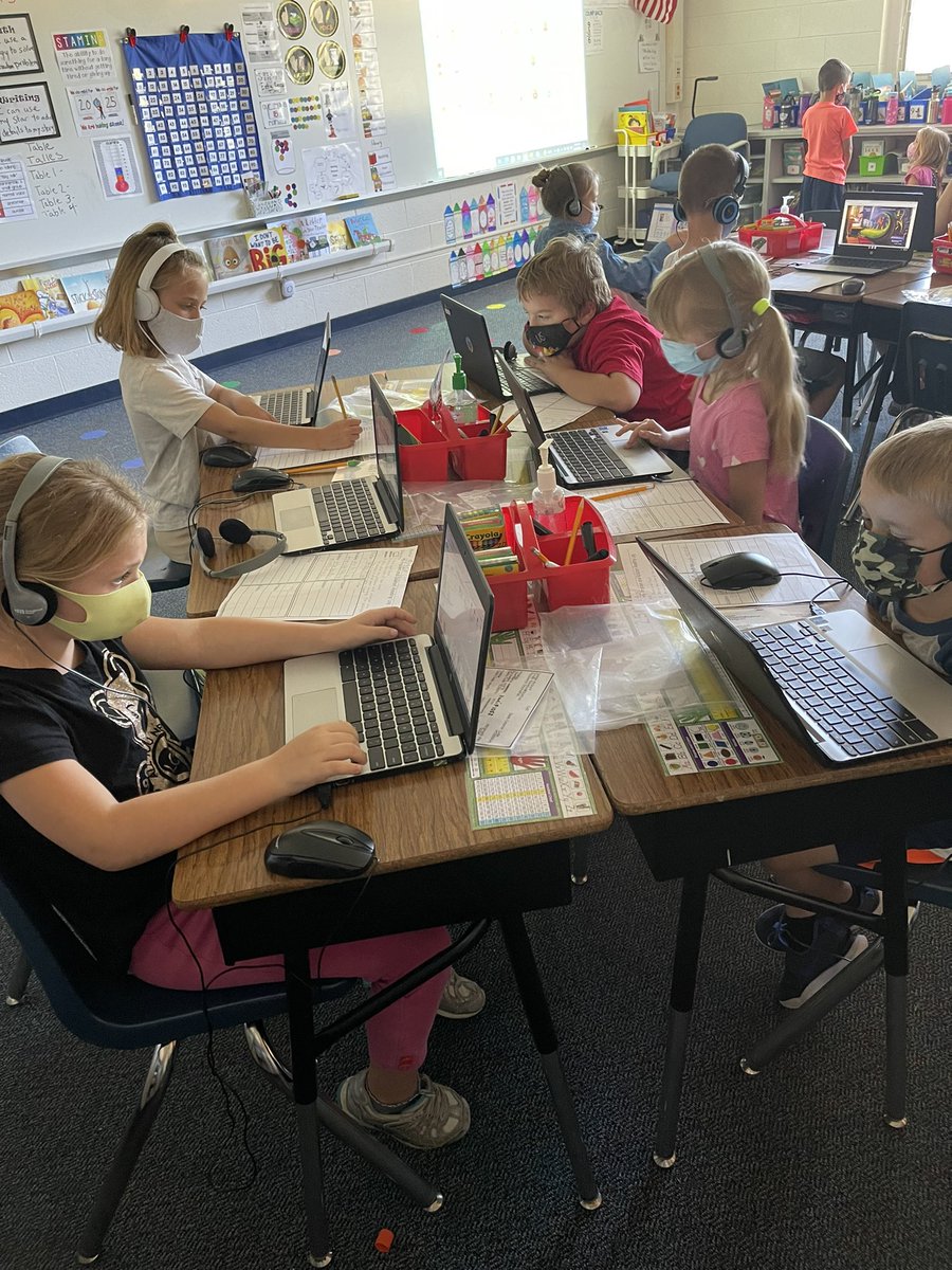 Students practice reading on Epic today while identifying the problem and solution in their stories.