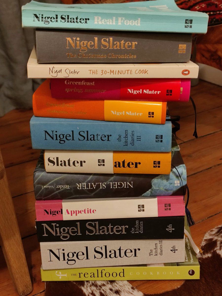 Purespite's tweet image. Moving books around and I  can't quite be certain, but I think @CatrionaBull might quite like @NigelSlater