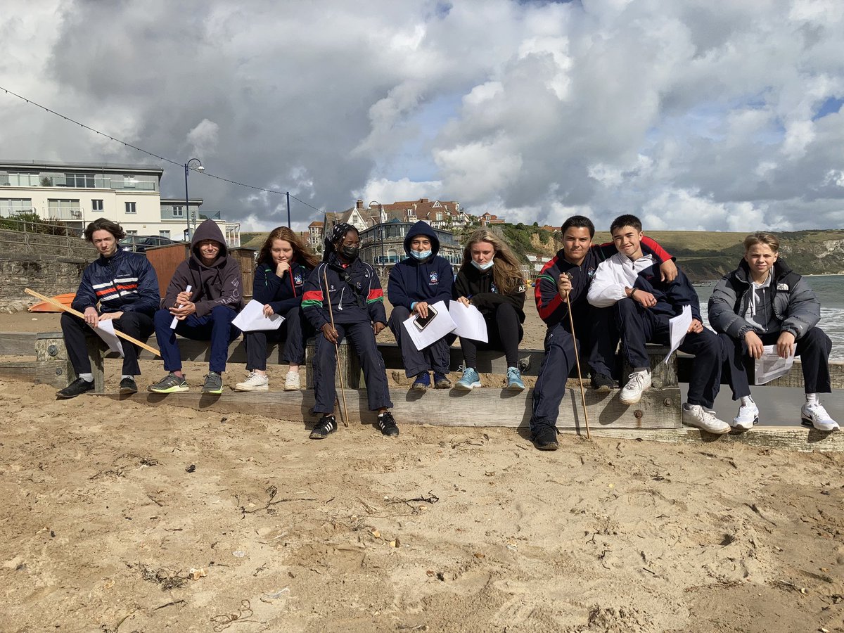 Great to be back out on fieldwork today exploring Swanage with a great group of geographers #becurious